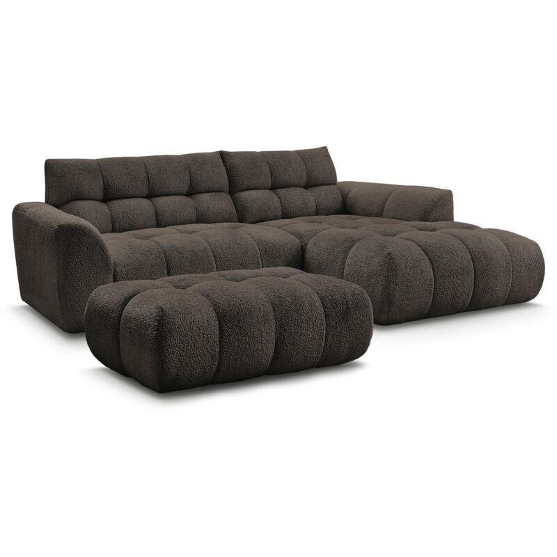 Kahverengi Şönil Kumaş Modern Sağ Köşe Koltuk - 151985