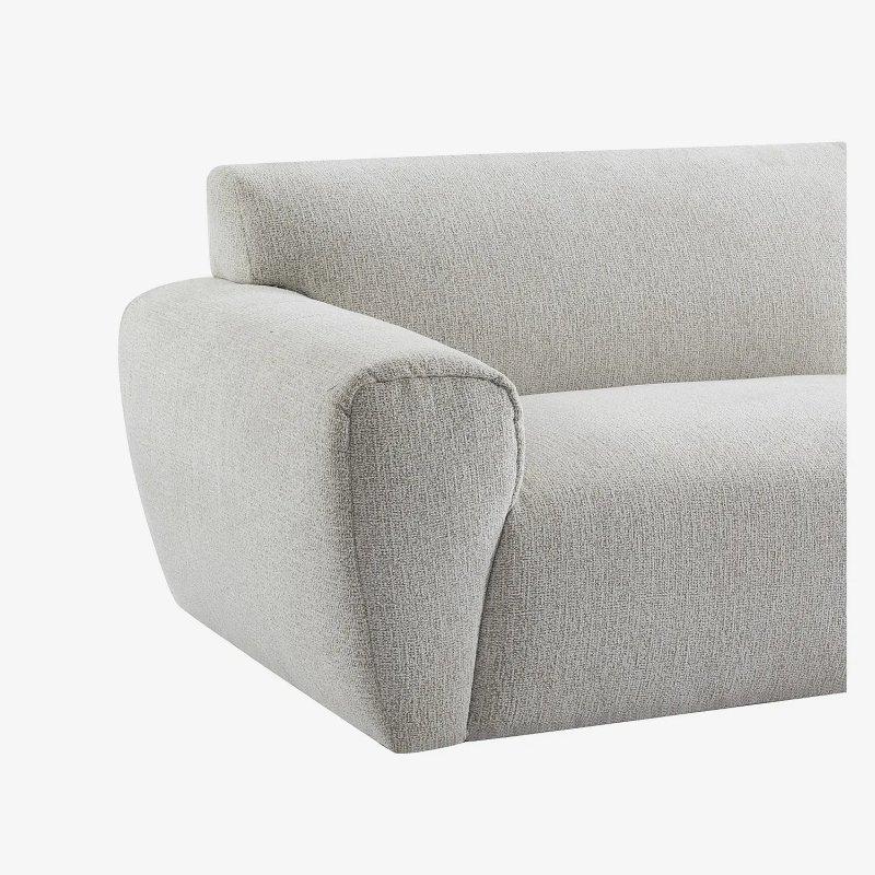 Karışık Ekru Şönil Kumaş 3 Kişilik Koltuk - 230 cm - 154650