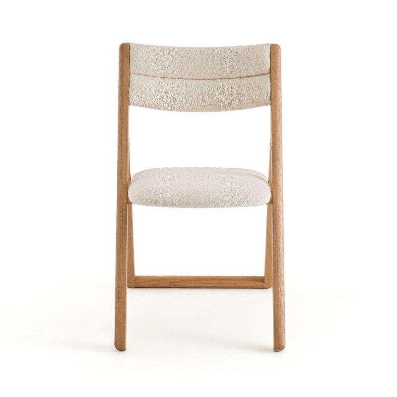 Katlanır Meşe ve Kumaş Sandalye - 147423