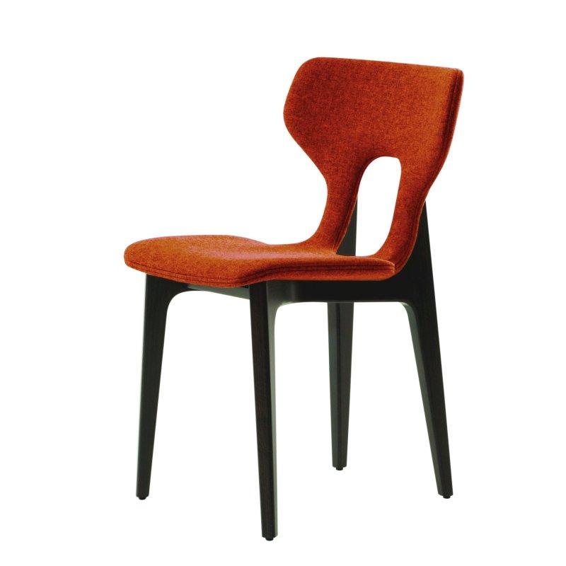 Kayın Ahşap Ayaklı Kumaş Döşemeli Açık Sırtlı Sandalye - 147483