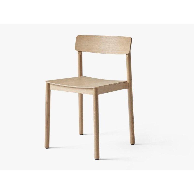 Keten Dokuma Oturaklı İstiflenebilir Masif Ahşap Sandalye - 147717