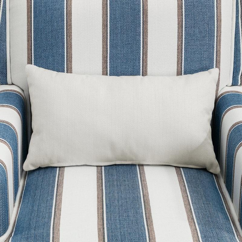 Keten Kumaş Zımba Detaylı Masif Ahşap Ayaklı Berjer Koltuk - 156697