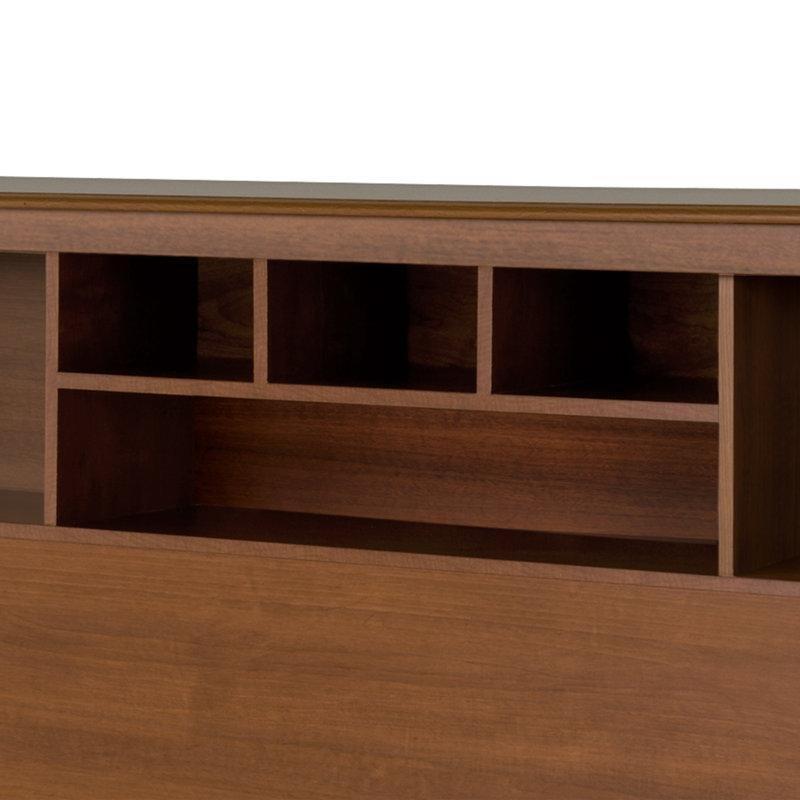 Kiraz Ahşap Kitaplıklı Raflı Yatak Başlığı - 208x110 cm - 144810