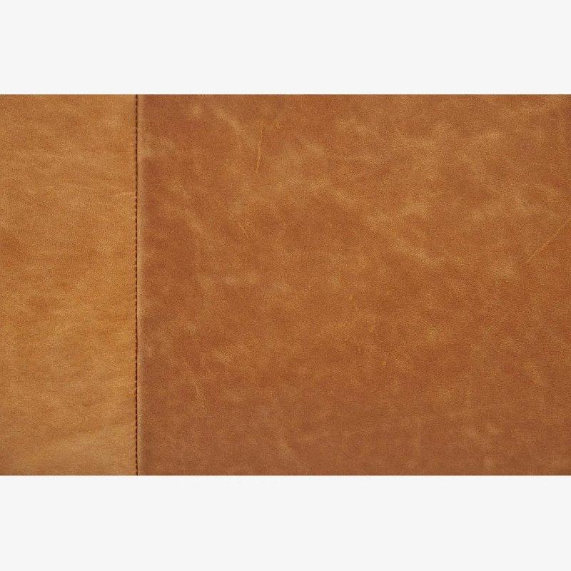 Konyak Kahverengi Vintage Deri Metal Ayaklı Sağ Köşe Koltuk - 319 cm - 154445