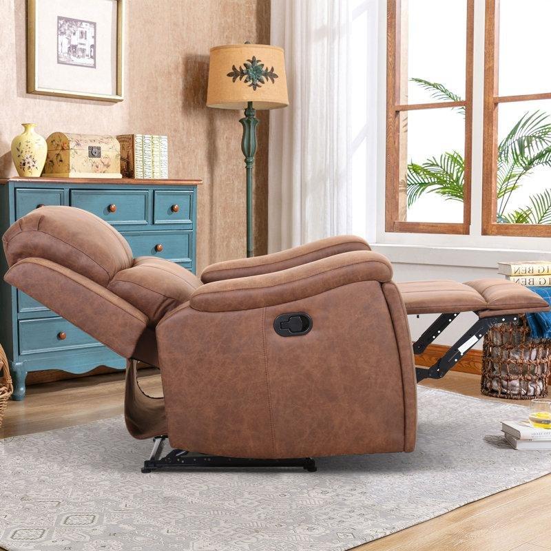 Konyak Suni Deri Dahili Bardaklıklı Mekanizmalı TV Koltuğu - 94 cm - 156439