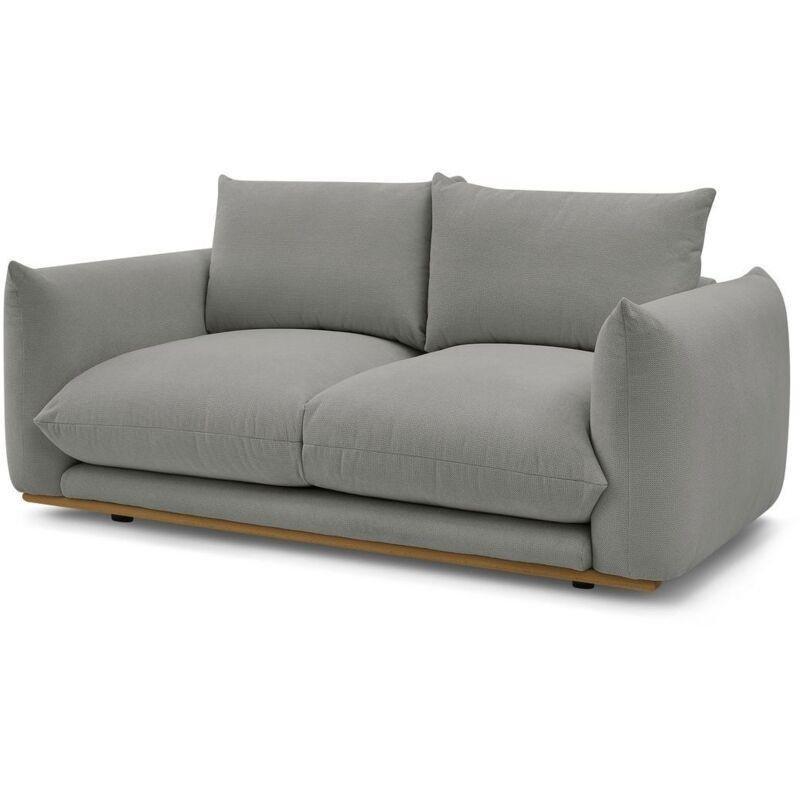 Koyu Gri Çam Ağacı İki Kişilik Tüylenmez Kumaş Koltuk - 193 cm - 153523