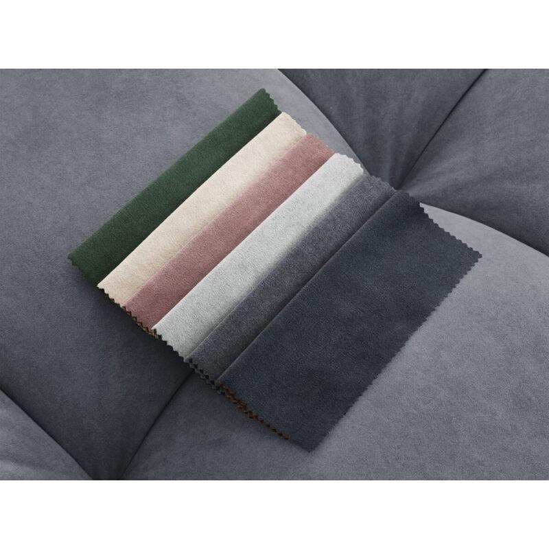 Koyu Gri Kadife Puflu Panoramik Koltuk - 440 cm - 154020