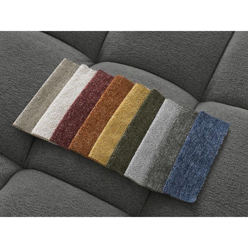 Koyu Gri Kırçıllı Kumaş 5 Kişilik Sağ Köşe Koltuk Takımı - 352x210 cm - 153178
