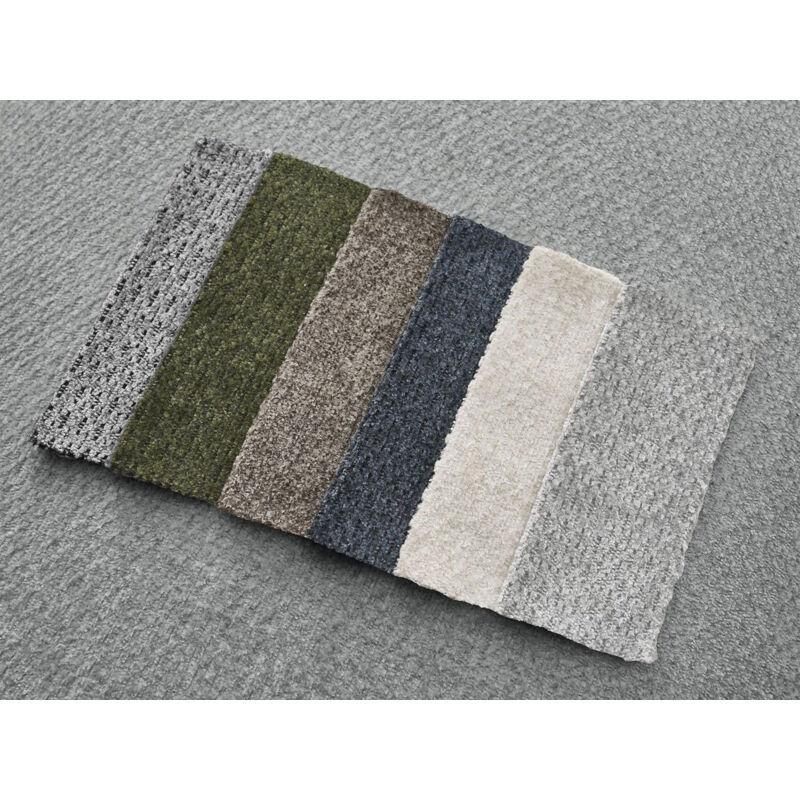Koyu Gri Kırçıllı Kumaş Puflu Kolçak Cepli Üçlü Koltuk - 245 cm - 153586