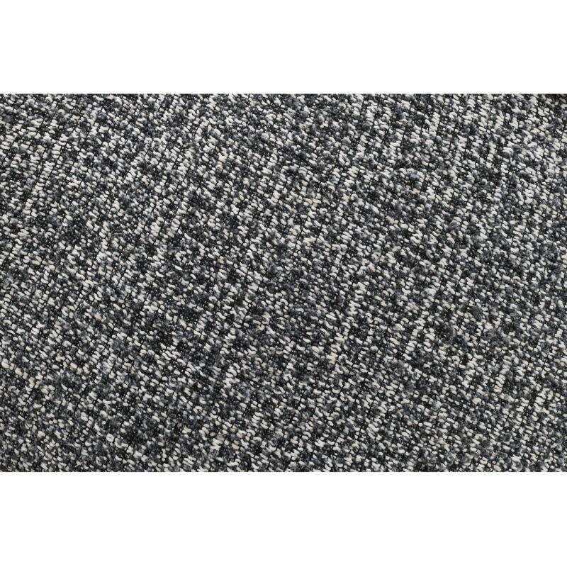 Koyu Gri Kırçıllı Kumaş Yataklı Sandıklı 5 Kişilik U Köşe Koltuk Takımı - 370x200 cm - 153867