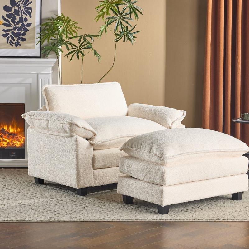 Koyu Kadife Kumaş Geniş Oturumlu Ayak Uzatmalı Berjer Koltuk - 132 cm - 156193