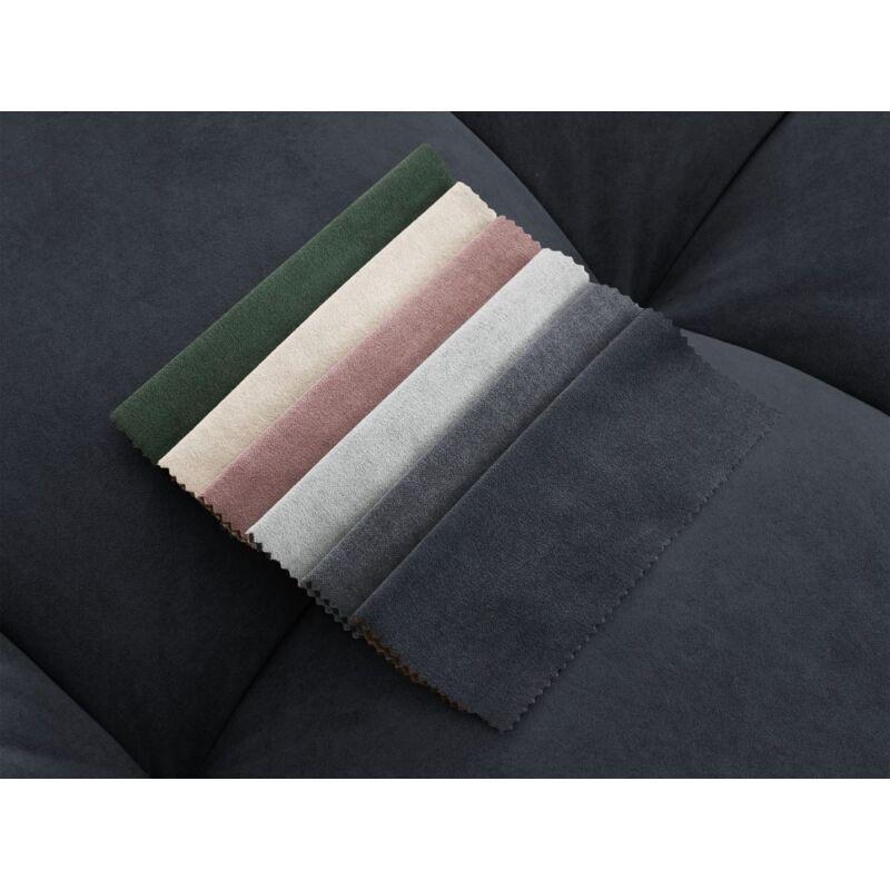 Koyu Mavi Kadife Panoramik U Köşe Koltuk - 440 cm - 154013