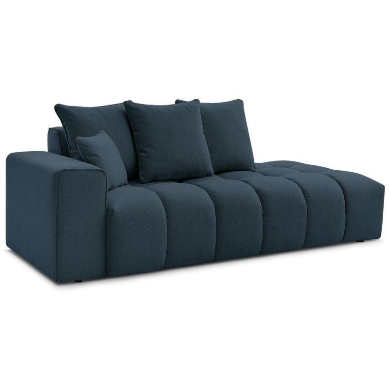 Koyu Mavi Kırçıllı Kumaş Su İtici 4 Kişilik Yastıklı Koltuk - 238 cm - 153657