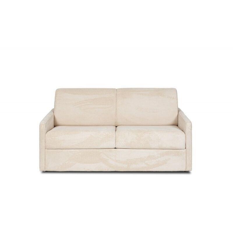 Krem Fitilli Kadife Pratik Mekanizmalı Yataklı Koltuk - 140 cm - 152909