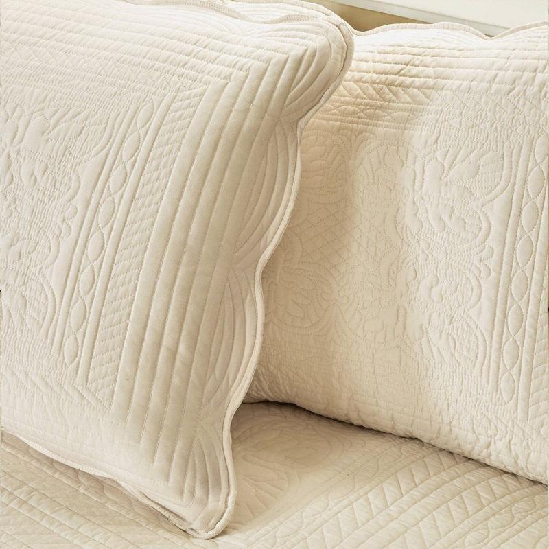Krem Mikrofiber 6 Parça Dilimli Kenarlı Karyola - 100x191 cm - 142714