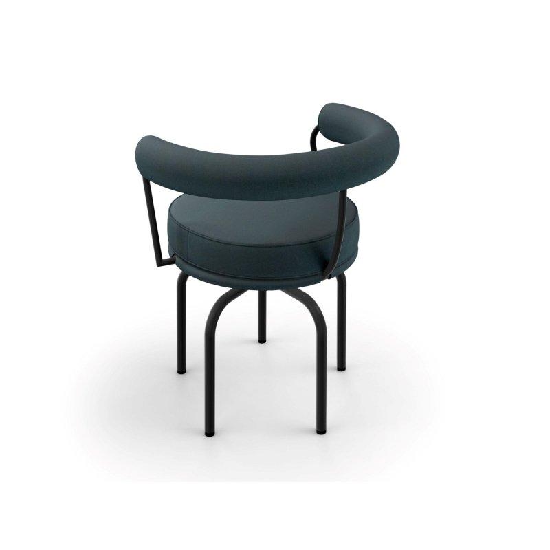 Krom Çelik Kolçaklı Döner Sandalye - 147540