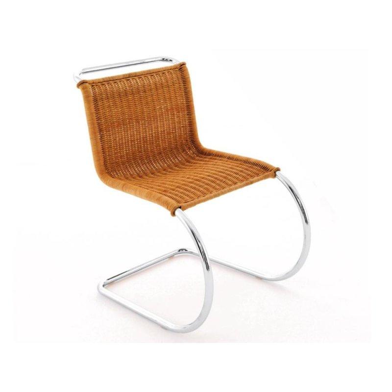 Krom El Örgüsü Rattan Konsol Sandalye - 147444