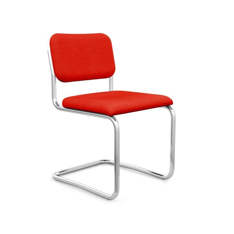 Krom Kaplama Çelik Kumaş Döşemeli Konsol Sandalye - 46x58x80 cm - 147456