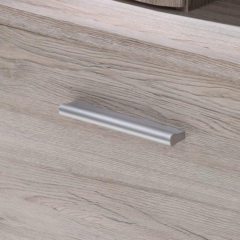 Kum Meşesi Rengi Sunta 3 Kapaklı Aynalı Portmanto Vestiyer - 155 cm - 158938