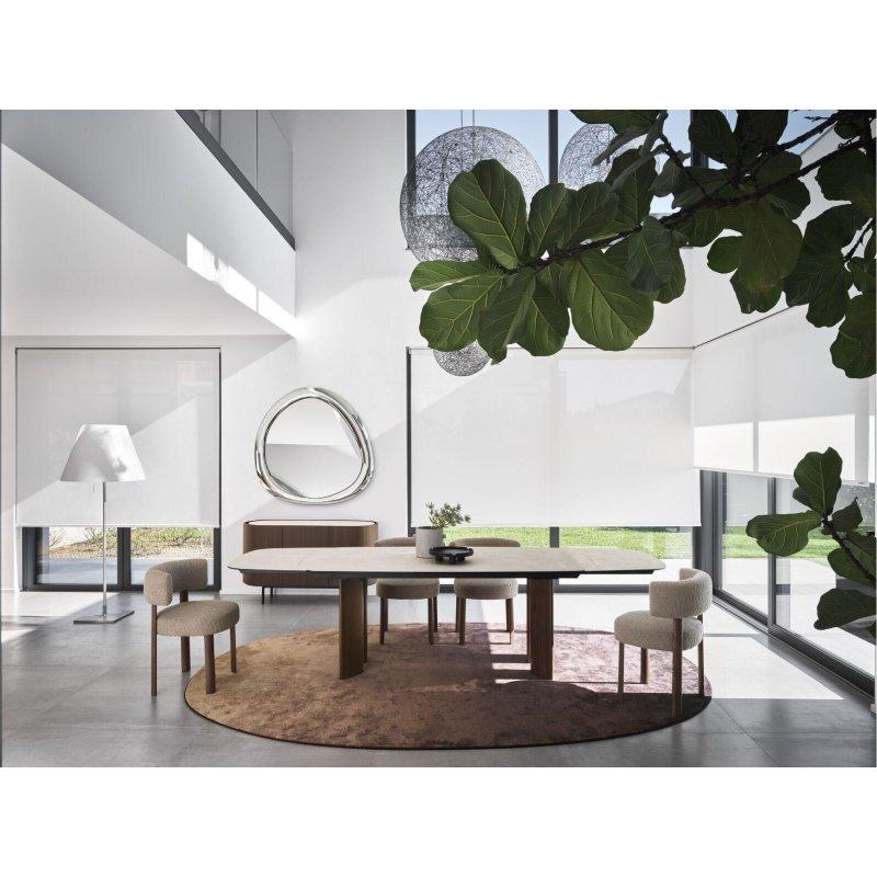 Kumaş Açık Sırtlı Kavisli Sandalye - 60x55x78 cm - 147639