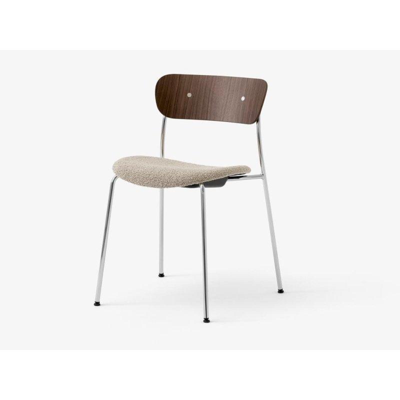 Kumaş Döşemeli Ahşap Sırtlı İstiflenebilir Kolçaklı Çelik Sandalye - 147672