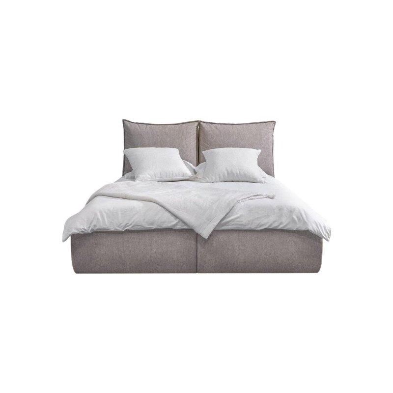 Kumaş Yastık Tasarımlı Başlıklı Sandıklı Çift Kişilik Baza - 144180