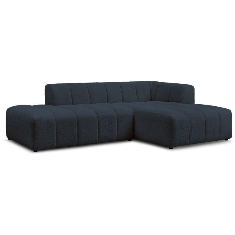 Lacivert Buklet Kumaş Modüler Sağ Köşe Koltuk - 250x160 cm - 153142