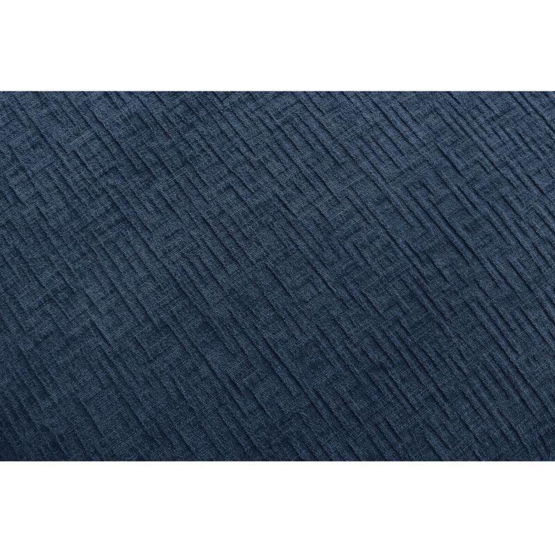 Lacivert Dokulu Kumaş 5 Parça Modüler Ahşap Köşe Koltuk Takımı - 300x271 cm - 152517