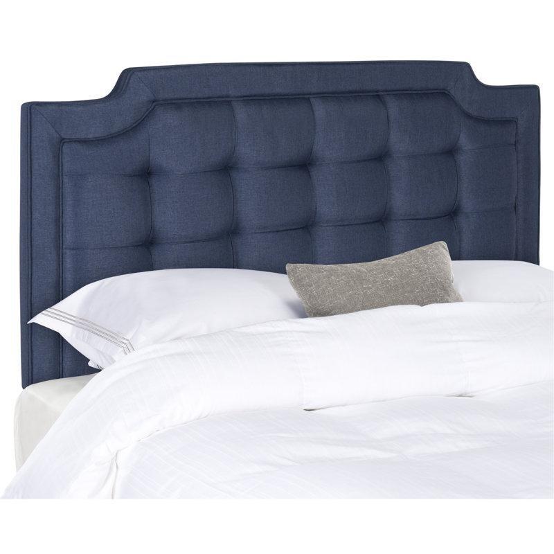Lacivert Kapitoneli Polyester Kumaş Ayarlanabilir Yatak Başlığı - 157 cm - 145035