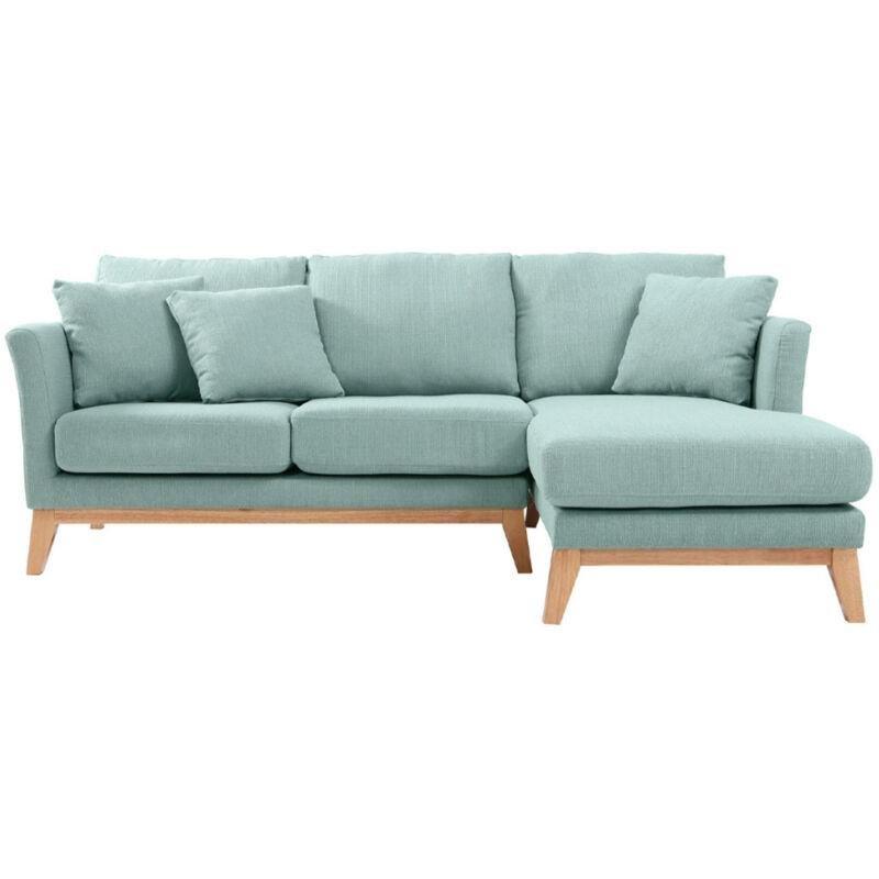 Lagün Yeşili Kumaş Kılıfı Çıkarılabilir Ahşap Ayaklı Sağ Köşe Koltuk - 192x130 cm - 153115