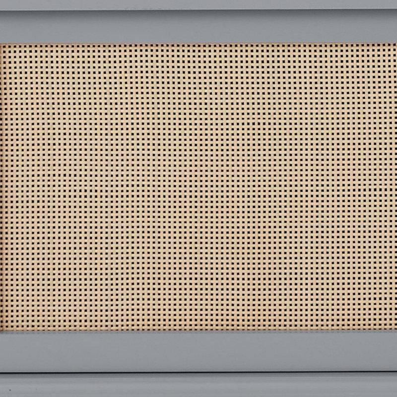 Masif Ahşap Ayaklı Rattan Kapaklı Oturaklı Ayakkabılıklı Portmanto Vestiyer - 102 cm - 159568