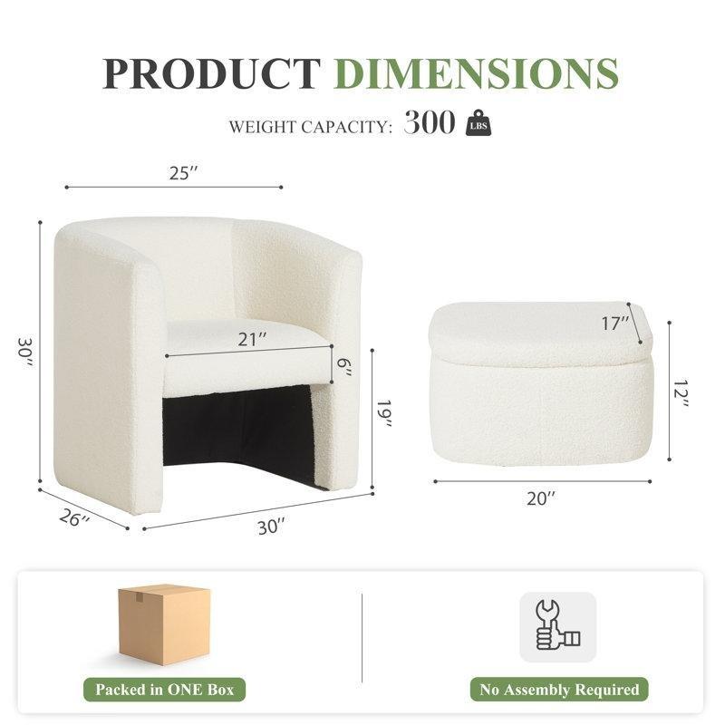 Masif Ahşap Dahili Puflu Berjer Koltuk - 156628