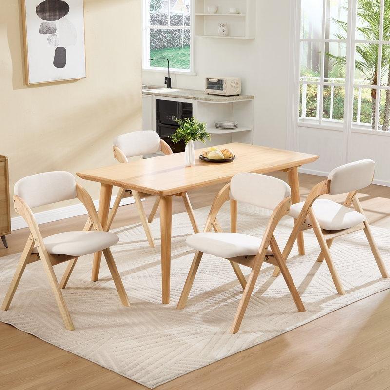 Masif Ahşap Dolgulu Katlanır Bistro Sandalyesi - 146100