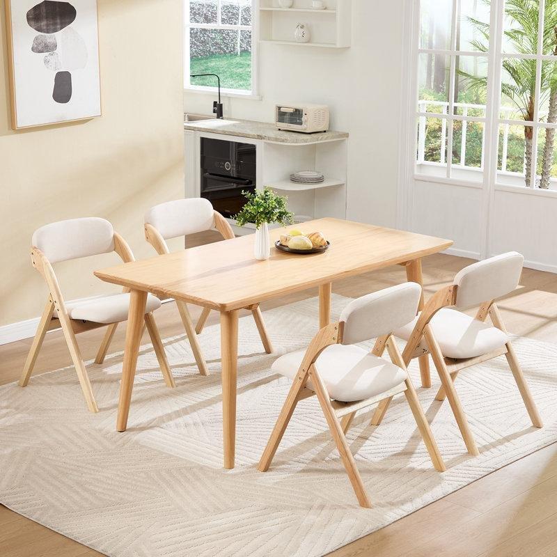 Masif Ahşap Dolgulu Katlanır Bistro Sandalyesi - 146100