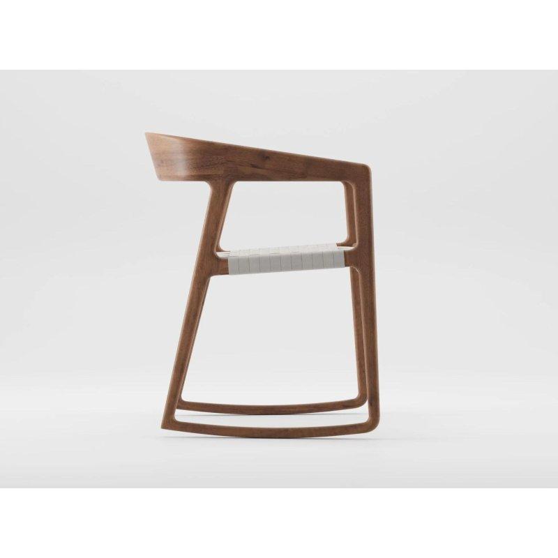 Masif Ahşap Kolçaklı Sallanan Sandalye - 147306