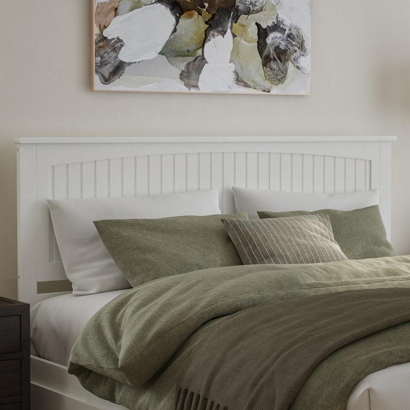 Masif Ahşap Panelli Kır Evi Tasarım Yatak Başlığı - 144849