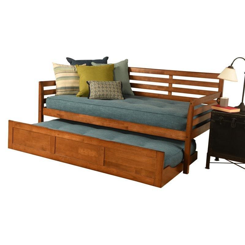 Masif Ahşap Yavru Yataklı Yatak Dahil Daybed Karyola - 101x195 cm - 142807