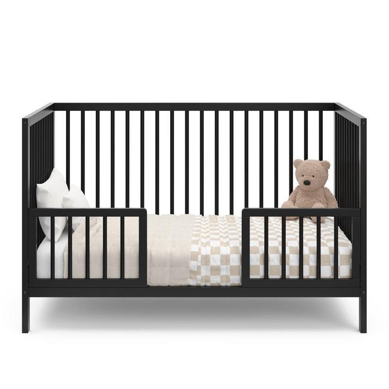 Masif Çam Ağacı 5i 1 Arada Büyüyen Bebek Beşiği 4 Kademeli Yatak Tabanlı - 137x76 cm - 162121
