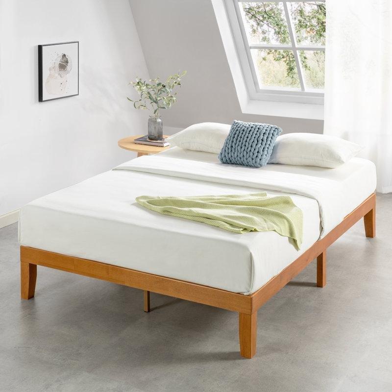 Masif Çam Ağacı Başlıksız Platform Karyola - 152x202 cm - 143566