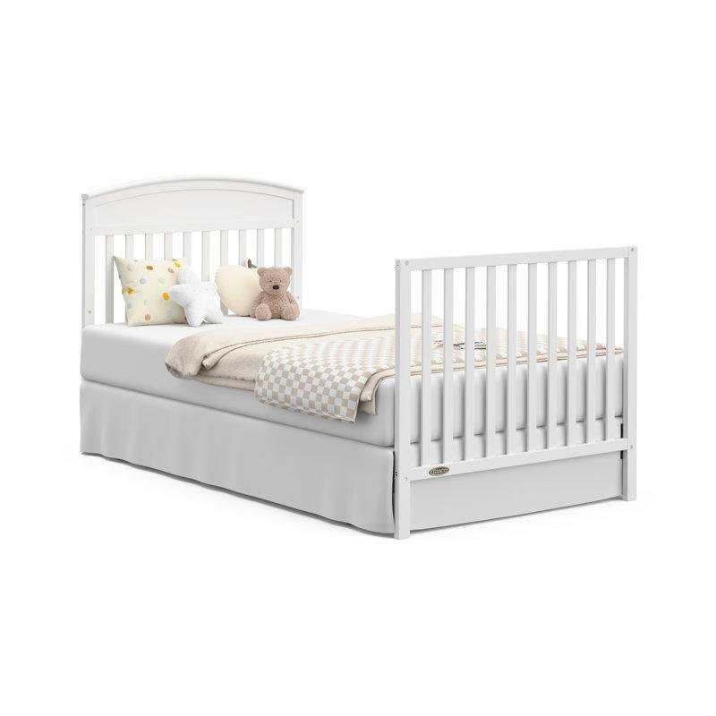 Masif Çam Ağacı Yataklı 4ü 1 Arada Dönüştürülebilir Mini Beşik - 105x67 cm - 162049