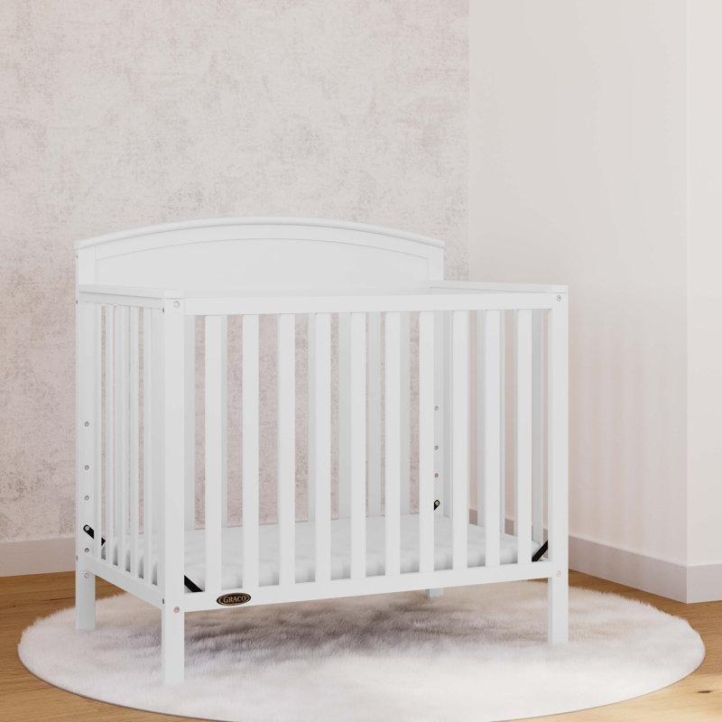 Masif Çam Ağacı Yataklı 4ü 1 Arada Dönüştürülebilir Mini Beşik - 105x67 cm - 162049