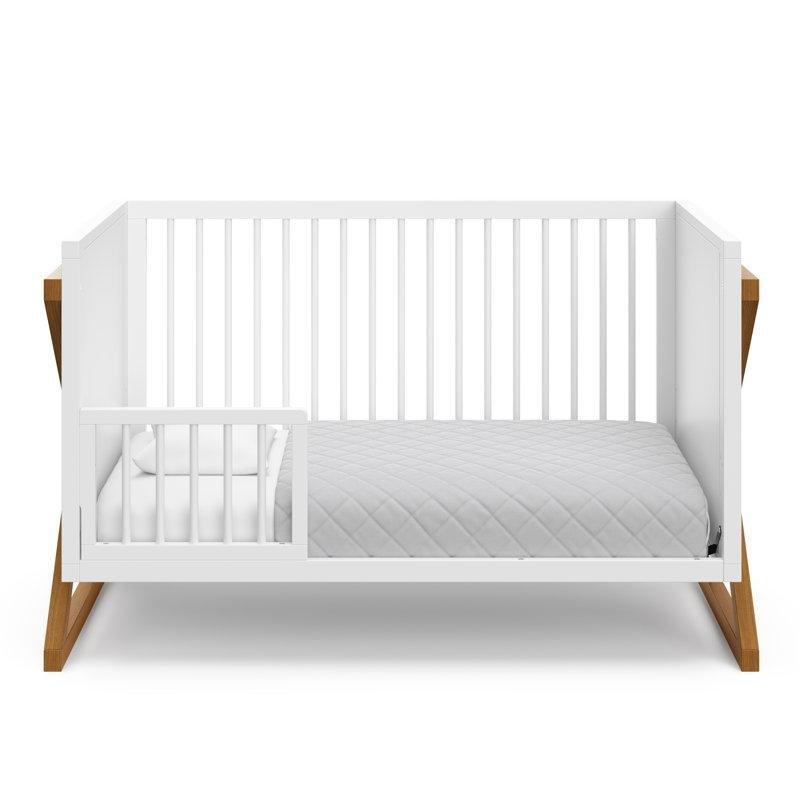 Masif Çam Ahşap 3ü 1 Arada Dönüşebilen Ayarlanabilir Beşik - 148x75 cm - 162091