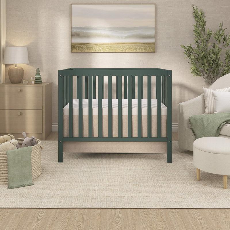 Masif Çam Ahşap 4ü 1 Arada Dönüşebilen Mini Beşik - 64x97 cm - 161920