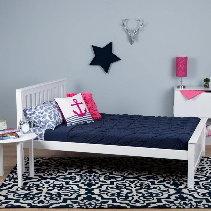 Masif Çam Ahşap Çıtalı Başlıklı Platform Karyola - 108x208 cm - 142957