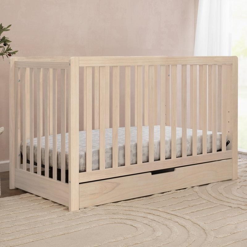 Masif Çam ve MDF Çekmeceli 4ü 1 Arada Büyüyen Beşik - 162073