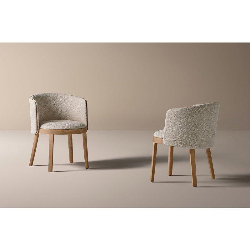 Masif Dişbudak Kolçaklı Döşemeli Yemek Sandalyesi - 64x62x78 cm - 147267