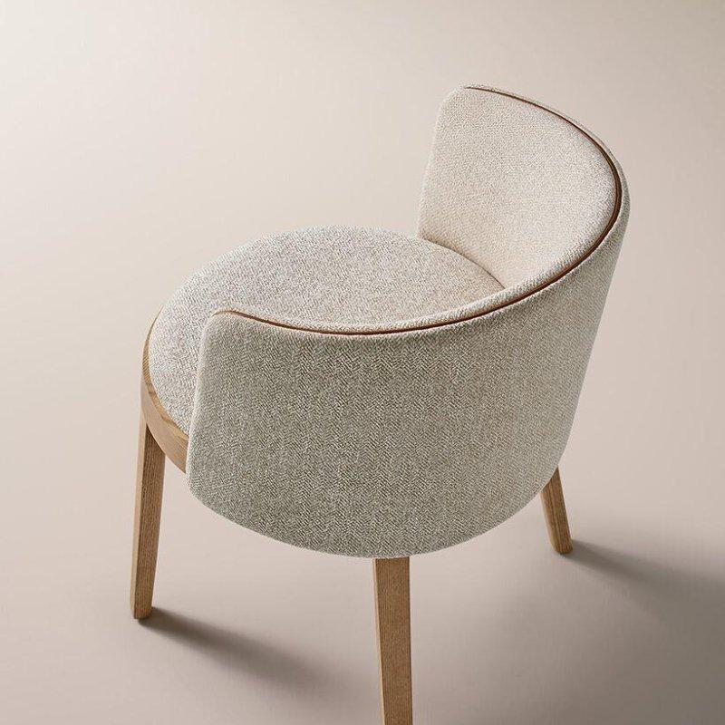 Masif Dişbudak Kolçaklı Döşemeli Yemek Sandalyesi - 64x62x78 cm - 147267