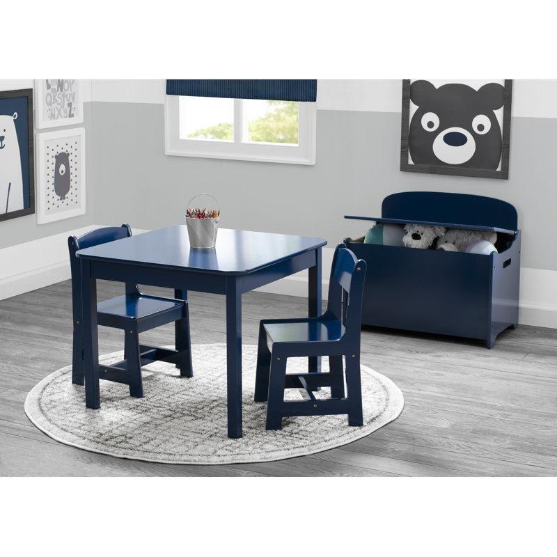 Masif Kapaklı Kulplu Doğal Ahşap Oyuncak Dolabı - 60x37x54 cm - 149880