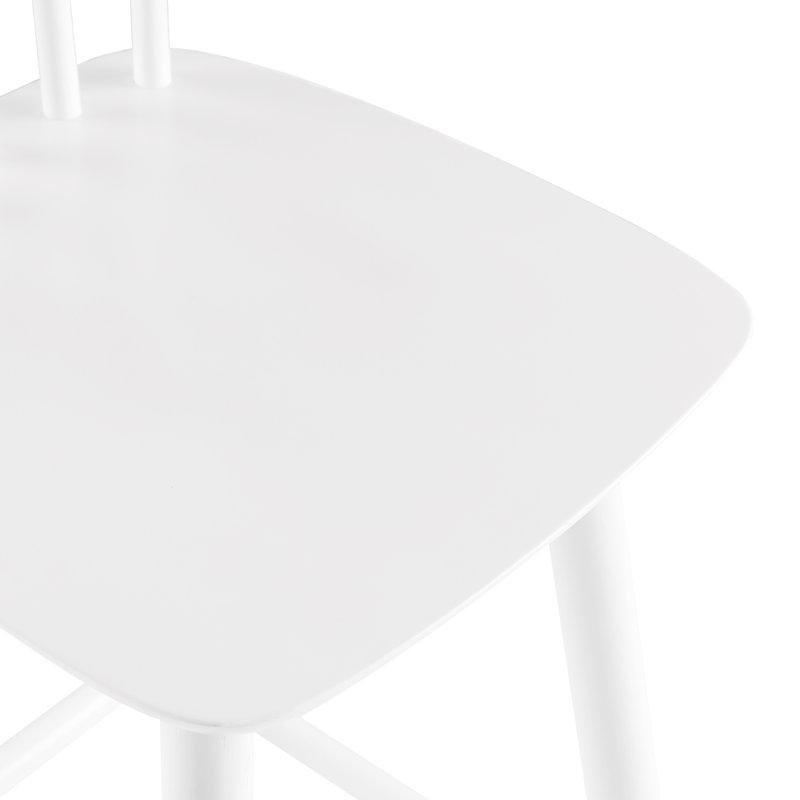 Masif Kauçuk Ağacı Windsor Sırtlı Ham Ahşap Bar Sandalyesi - 66 cm - 148851