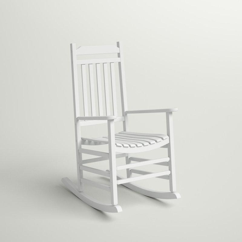 Masif Kavak Ağacı Yüksek Sırtlı Dış Mekan Sallanan Sandalye - 60x90 cm - 146370